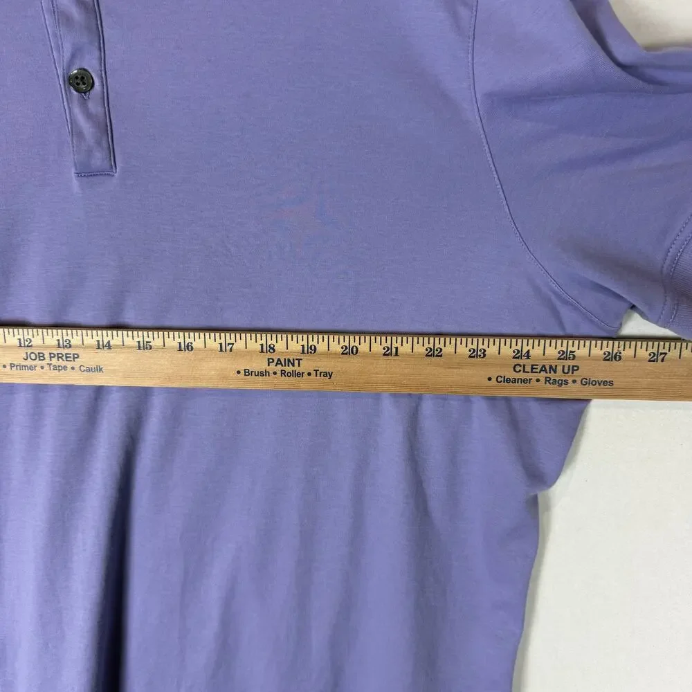 Banana Republic Luxury Touch Polo‎ Shirt Men's 2XL Purple Short Sleeve Collared
